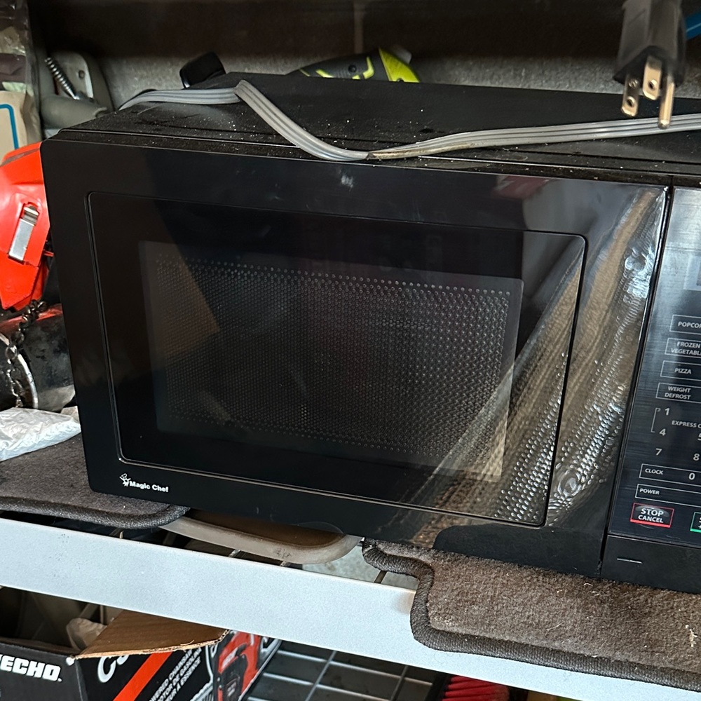Black Microwave Oven